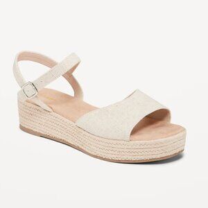 NWT Beige Wedge Sandals